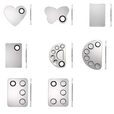 Makeup Palette Cosmetic Plate Blending Mixing Tray with Spat