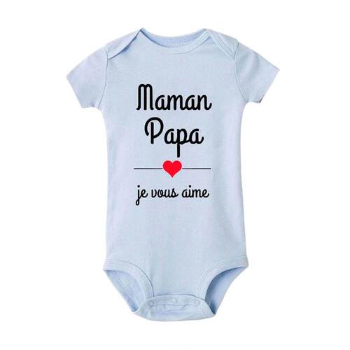 Mom Dad I Love You Baby Bodysuits Mothers Day Infant Outfit