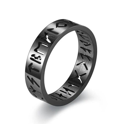 2024 New Stainless Steel Hollow Out Ring for Men Women Fashi