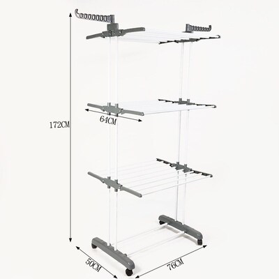 clothes drying rack fold laundry garment dryer hanger 杆衣架