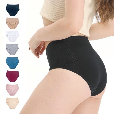 Hip-lifting High Waist Briefs Pure tton Womens Large Size B