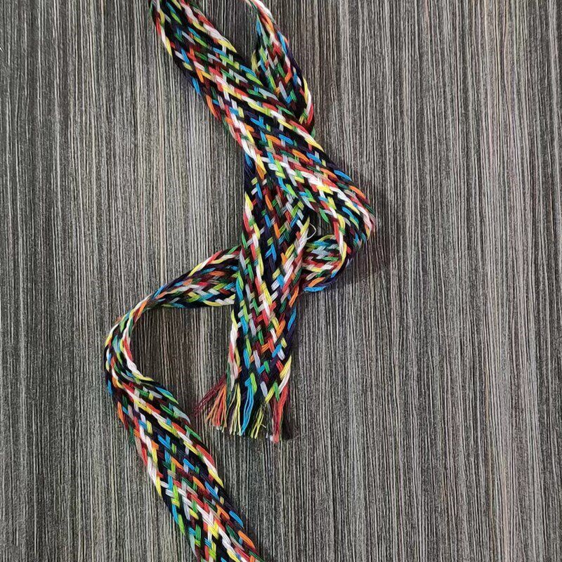 20 Strands Colorful Braided Rope 20Colored Braided Cord - 实物图