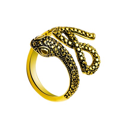 Diamond Snake Ring for Women Ins Twisted Snake Finger Ring A