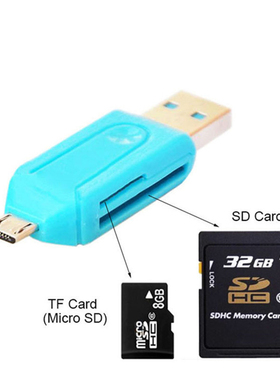NEW Micro USB & USB 2 in 1 OTG Card Reader High-speed