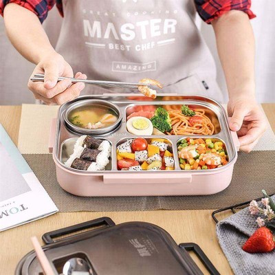 stainless steel bento box insulation lunch box fast foo1