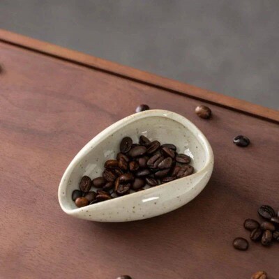 1pc/2pcs Coffee bean dispenser Tea tray Evaporator Ceramics