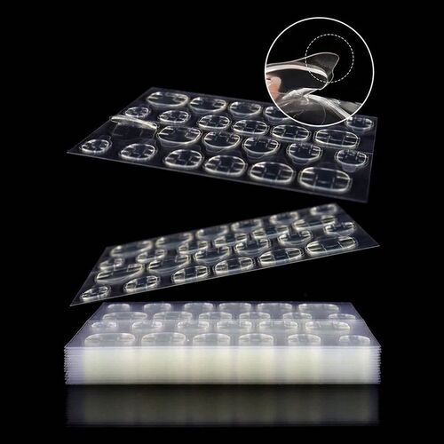 12 Sheets/288pcs Super Sticky Jelly Glue Press-On Nails With