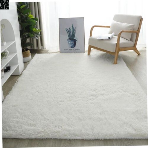 Fluffy Area Rugs for Bedroom Shaggy Floor Mat Carpet 地毯垫1