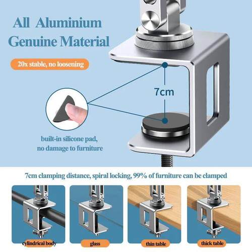 Oatsbasf Laptop Stand Clamp Tablet Hightening Support Holder