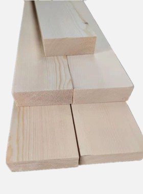 5x10cm实木樟子松木方龙骨隔断玄关木板条新款原木抛光木立柱横梁