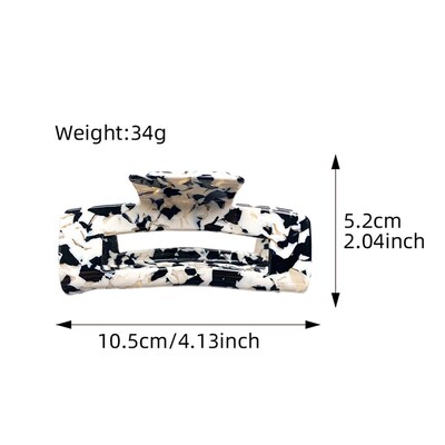 Acetic acid shark clip hair accessory for women