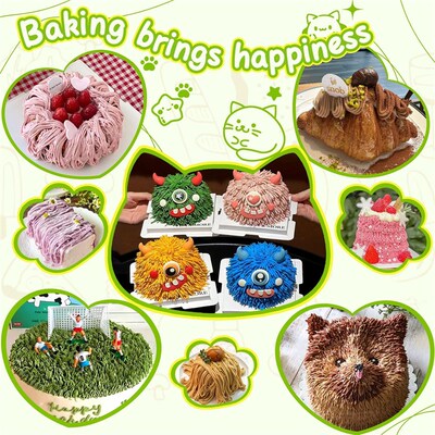 Grass Piping Tips Cake Decorating Frosting Icing Cupcakes