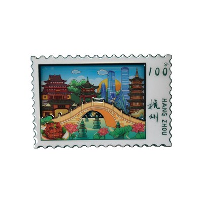 Fridge Magnet China travel Hangzhou resin refrigerator paste
