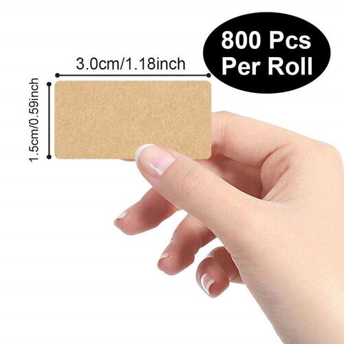 800 Stickers/Roll Kraft Paper Sealing Label Sticker Roll