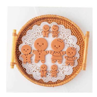Gingerbread Man Cookie Plunger Cutters Christmas Boy Girl Co