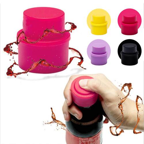 Vacuum Drink Cap Inflatable Soft Sealer Fizzy Drink Carbonat