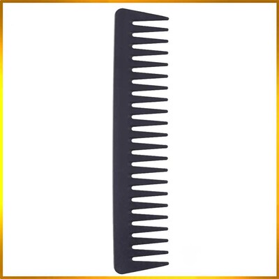 Anti-Static Wide Tooth Carbon Comb Brush  Heat Resistance Pr