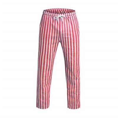 Casual loose striped straight leg pants 休闲宽松条纹直筒裤
