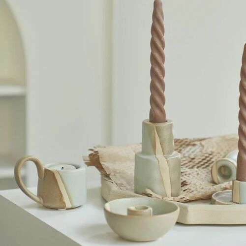 Ceramic Candlestick Nordic Candle Holder Candlestick Candle