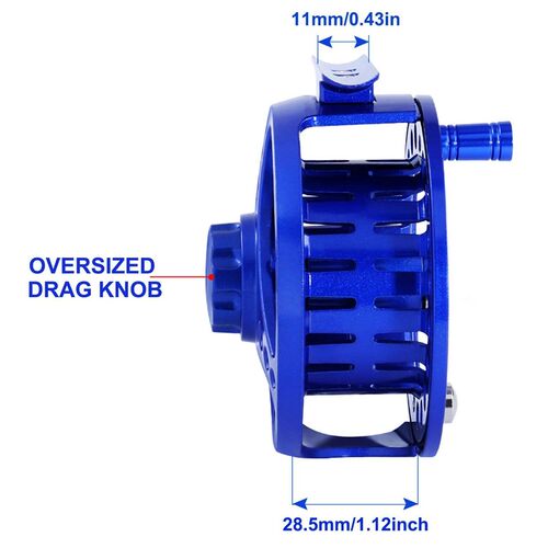 Fly Fishing Reel Aluminum Alloy 3/4 5/6 7/8 WT 2+1BB Interch
