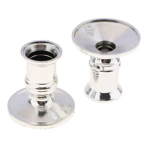 2pcs Plastic Candle Base Holder Pillar Candlestick Stand For