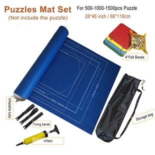 Puzzles Mat Jigsaw Roll Felt Mat Play mat Puzzles Blanket Fo