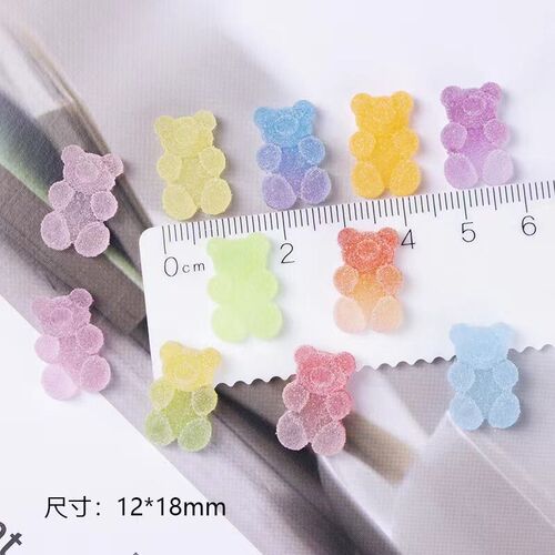10pcs Simulation Soft Candy Bears Cute Charms For Pendant DI