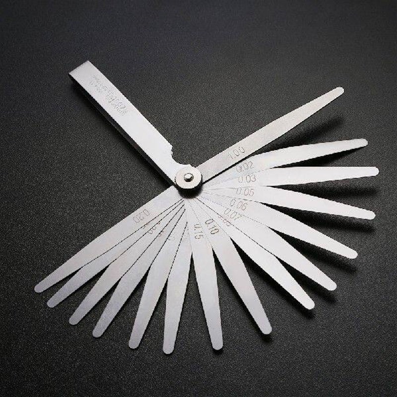 17 Blades Feeler Stainless Steel  0.02-1.0mm Thickness - 实物图