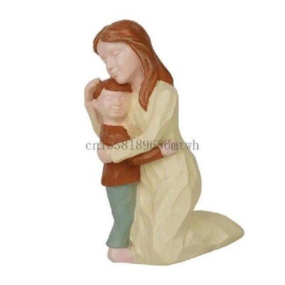 Loving Couple Resins Figure Family Sculpture Ornament for