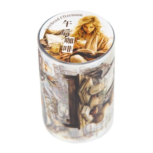 1pcs DIY Decoration Adhesive Tapes Japanese  Reading Time Wa