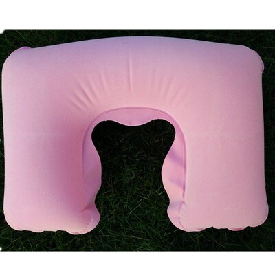 Outdoor PVC Flocking UPillow Travel Inflatable UPillow Nap C