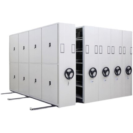 钢制电动智能密集柜可移动档案柜财务凭证柜手摇式轨道密集架厂家