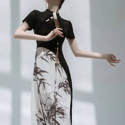 Fashion New Chinese Style Cheongsams Sexy Off Shoulder Qipao