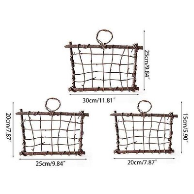 Rustic Style Air Plant Frame Holder Air Plant Rattan Frame