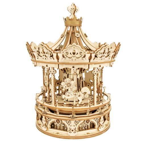 Robotime Rokr Music Box Starry Night 3D Wooden Puzzle Game A