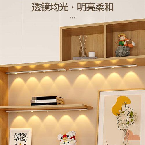 LED cabinet light with rechargeable smart body automatic sen