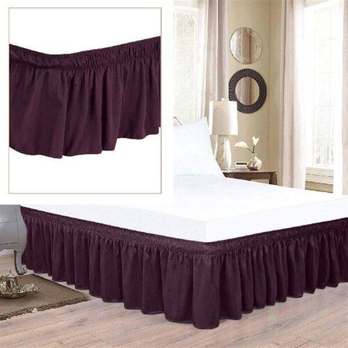 Solid Color Bedding Elastic Bed Apron Dust Proof Bedspread