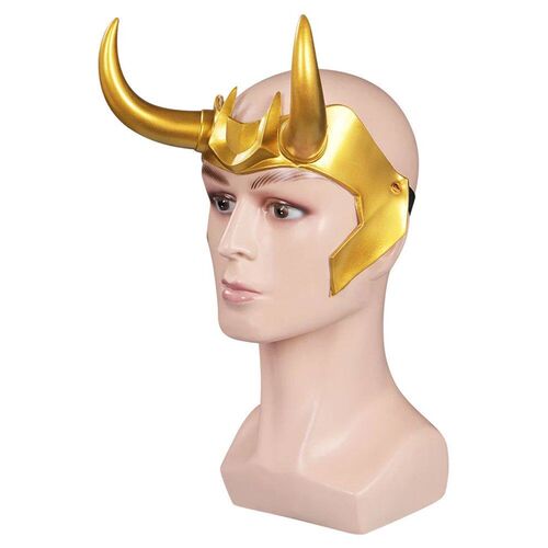 Fancy Loki Horns Mask For Men Movie Super Villain Cosplay