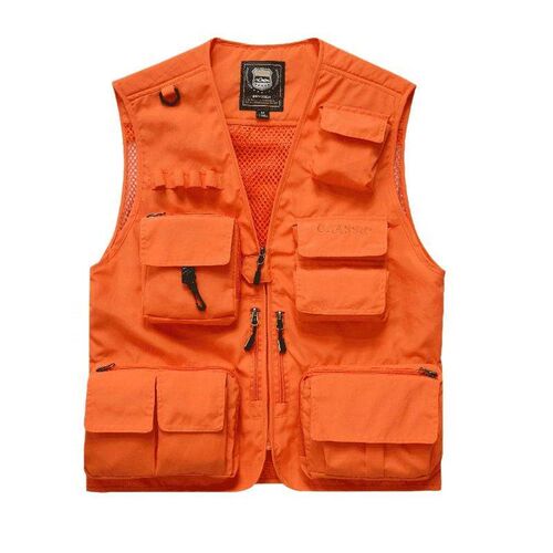 Mens vest, waterproof outdoor photography, multi pocket