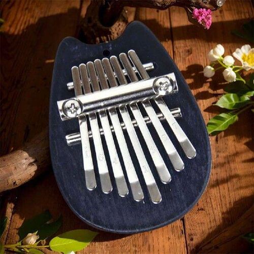 8 Key Mini Kalimba Wooden Finger Piano Portable Musical