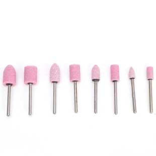 典亚砂轮打磨头火石仔金属合金陶瓷小电磨头抛光除锈玉石雕刻工具