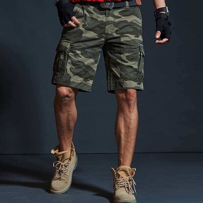 Mens Casual Camouflage orts Large Size Multi-Pocket Workwea