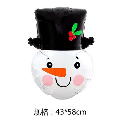 Large Christmas Foil Balloon Santa Snowman Penguin Candy Mer