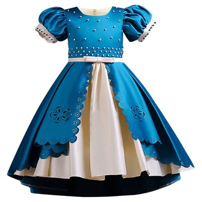 Bridesmaid of honor embroidered sequins Princess wore a pear