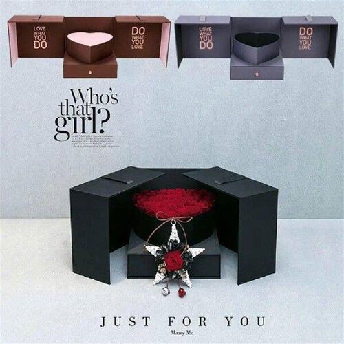 Valentines Day High-end Gift Storage Box Fresh Flower Gift