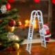 Climbing Ladder Singing Electric Bells Claus Jingle Santa