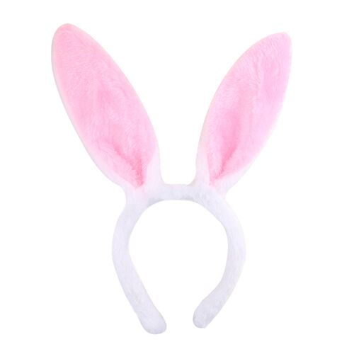 Cute Plush Bunny Ears Hair Bands Soft Rabbite Ears Easter Ad