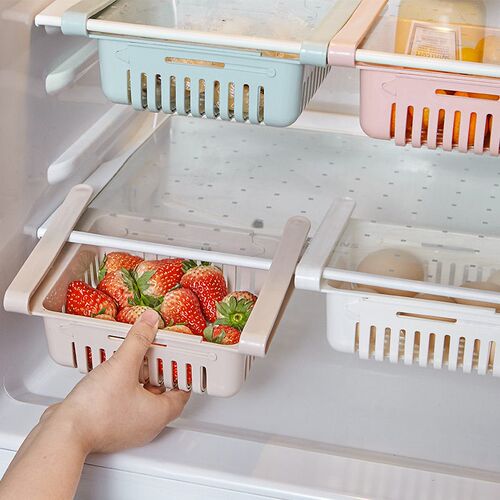 Kitchen Storage Rack Organizer Refrigerator  Basket Shelf Bo