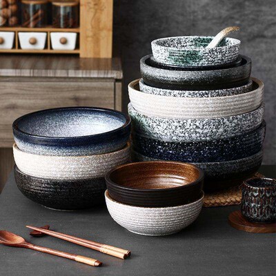 Ceramic Bowl Soup Bowl  Wood Bowl  Mixing Bowl  Plastic