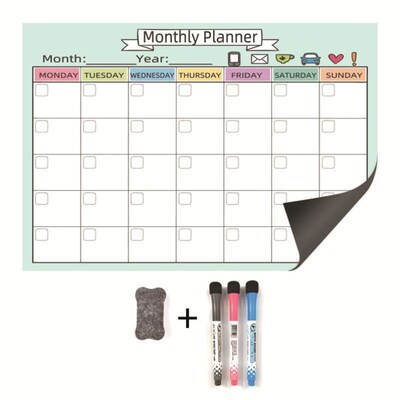 Magnetic Whiteboard Fridge Magnet Stickers Dry Erase Planner